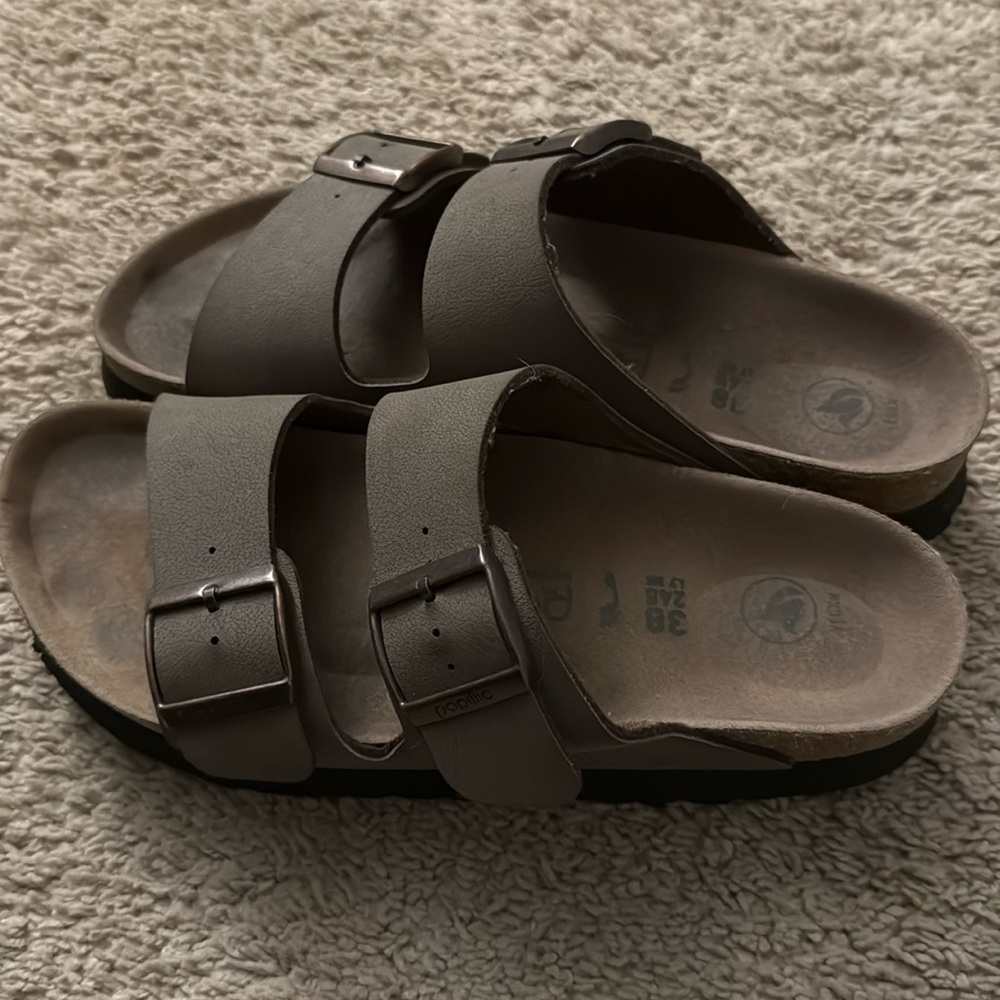 Birkenstock Papillio platform vegan sandal size 38 Mocha